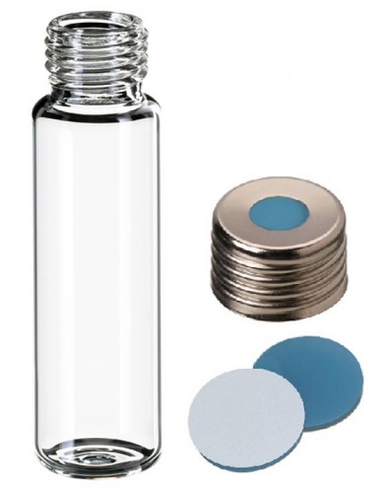 20mL Precision Thread Headspace clear vial kit, 100/pack Analytical